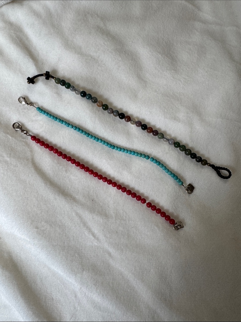 Trades of Hope Beaded Bracelet Set - Red, Turquoise & Mixed Stone